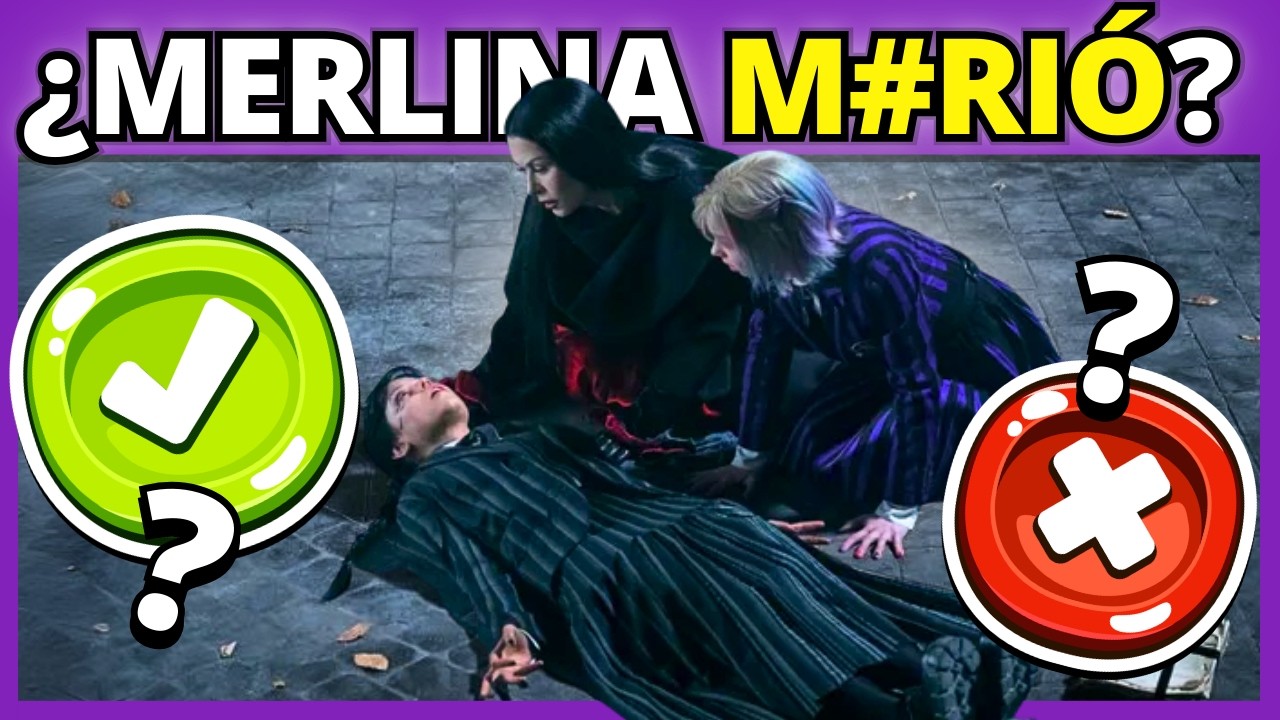 ✅❌ SÍ o NO | MERLINA 🎻🖤 | Temp 2 | ¡Solo los fans acertarán TODO! | #booquiz #trivia