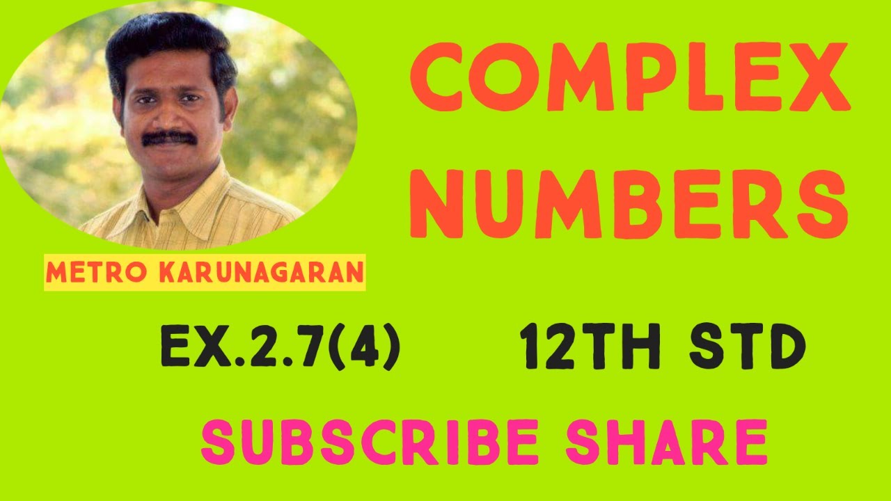 12th Std Maths Ex.2.7(4) If (1+z)/(1-z)= cos2A +i sin2A, show that z= itan A