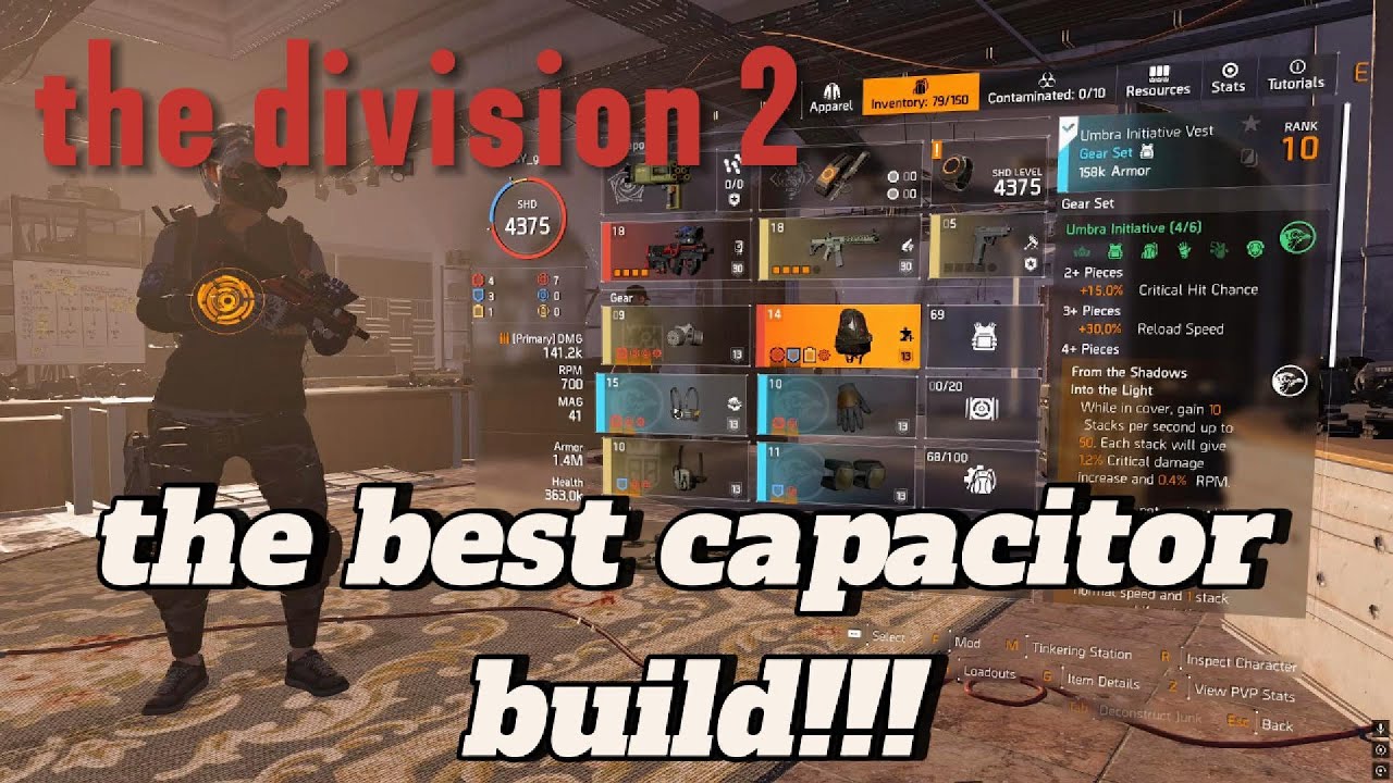 Dark Zone Metas/THE BEST CAPACITOR BUILD!!! (build showcase and gameplay)