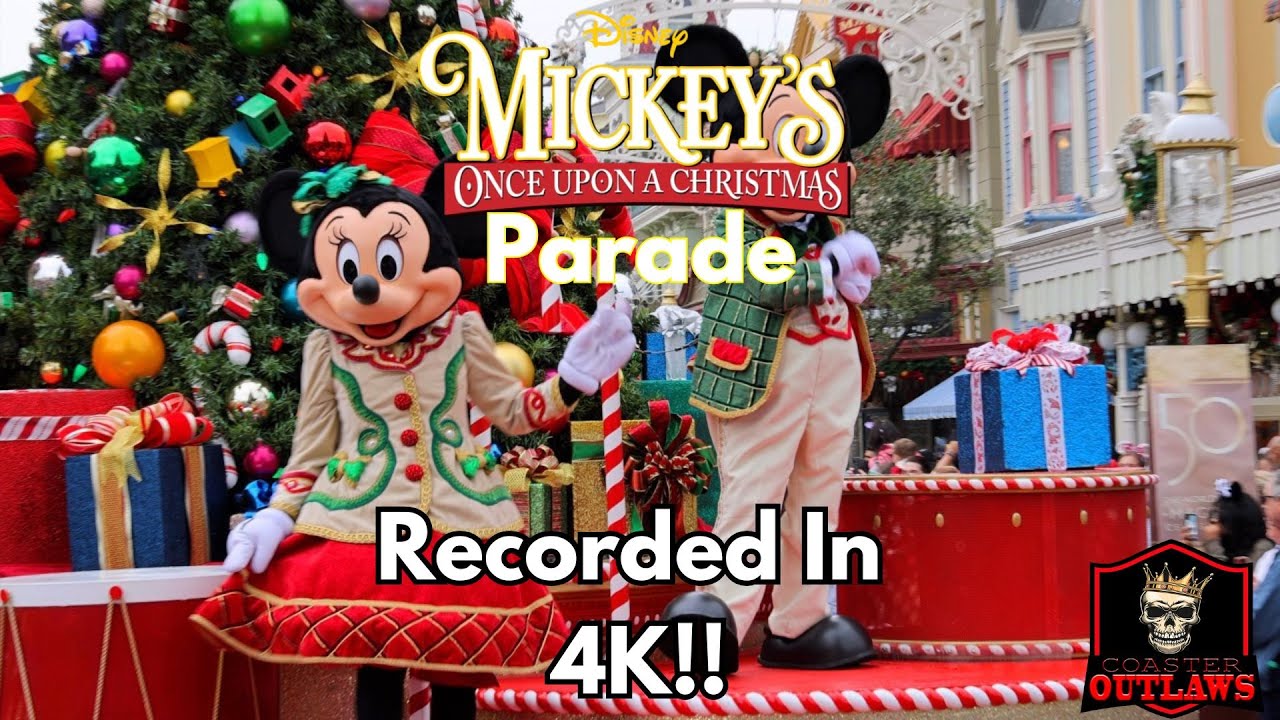 4K Mickey's Once Upon A Christmas Parade!! Filmed At Magic Kingdom!!!