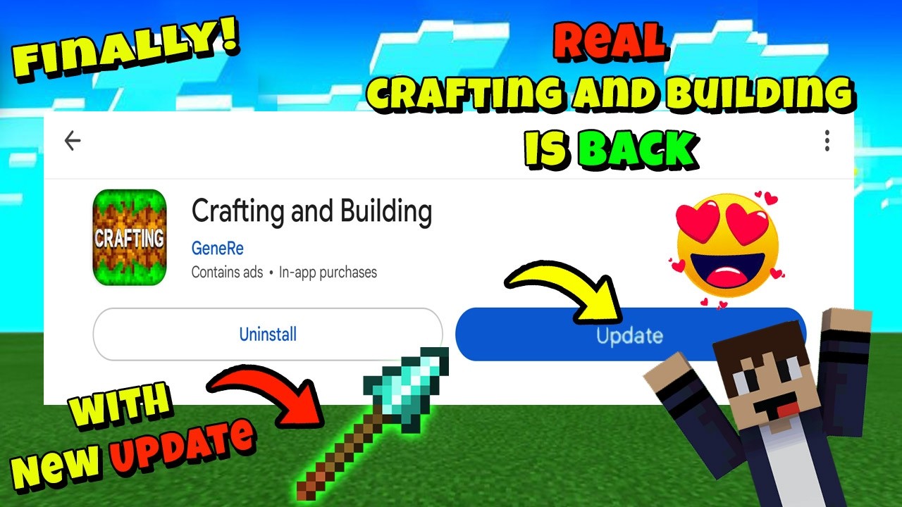 Finally Official Crafting and Building is Back With New Update on Google Play Store | Daosao Gamers