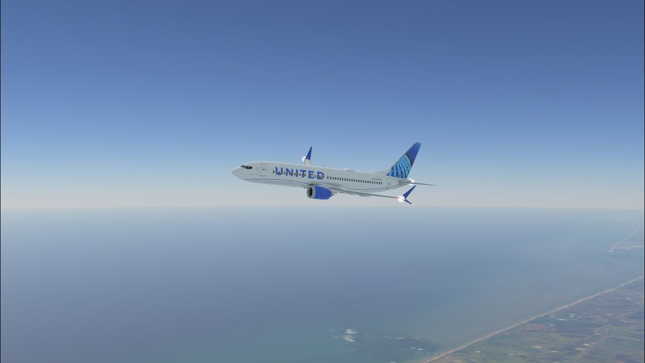United Airlines Boeing 737 max 8 Houston to Baltimore Infinite flight live 26.1 Open beta
