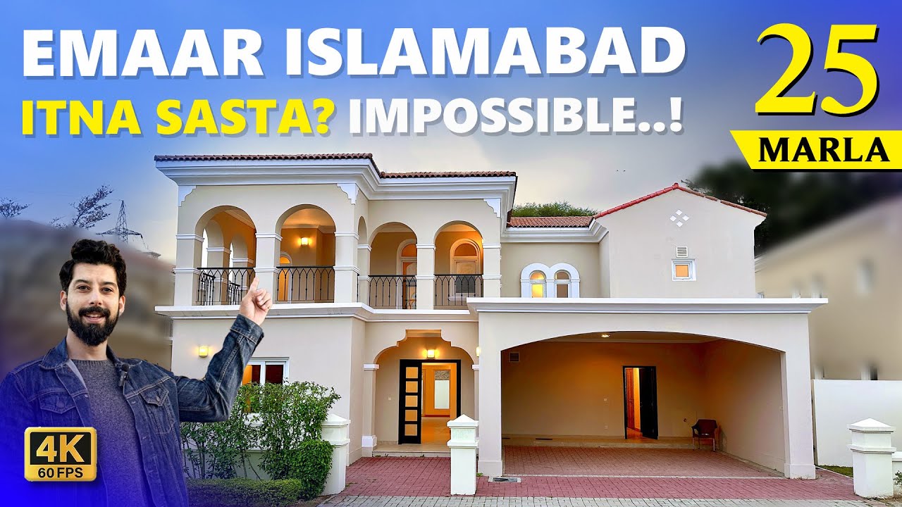 Park Facing 25 Marla Luxury Villa for Sale DHA EMAAR Islamabad | House Design as Emaar Dubai Villa