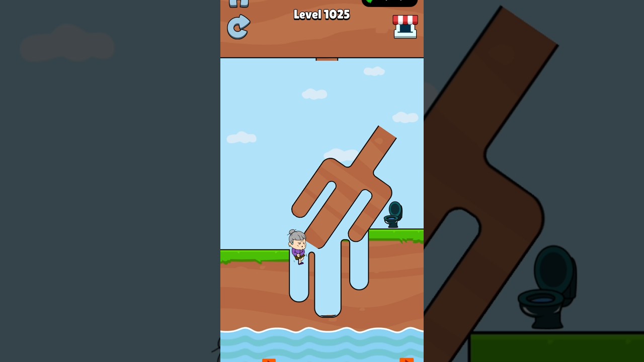 Slice Trident 🔱 Funny Game Level 🤣😁 #1025 #shorts #shortsfeed #slicetosave #funny #gaming #viral