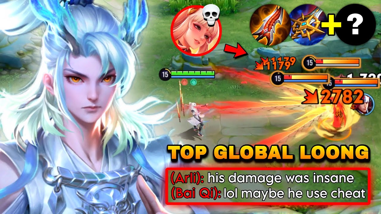 TOP GLOBAL LOONG DEMONSTRATING 1 HIT COMBO TO ARLI IN RANK GAME! | TOP 1 LONG BUILD & ARCANA