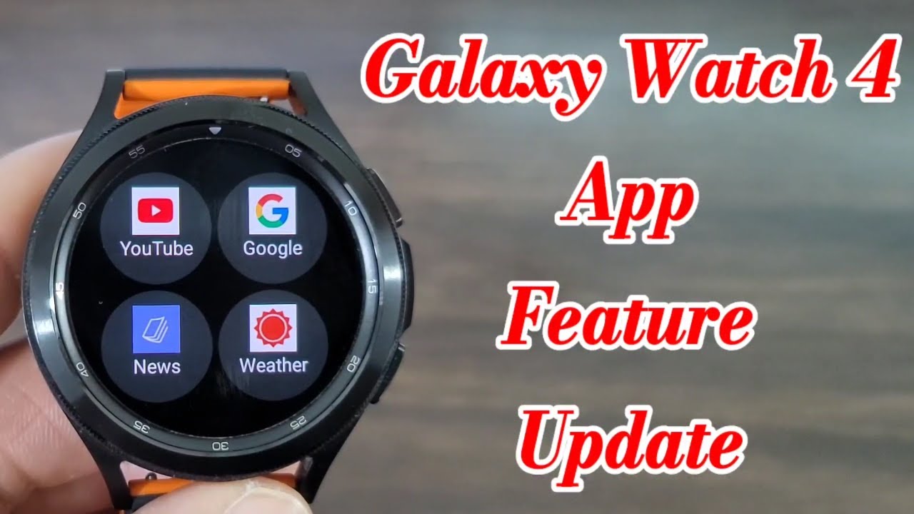 Galaxy Watch 4 Samsung Internet App Update