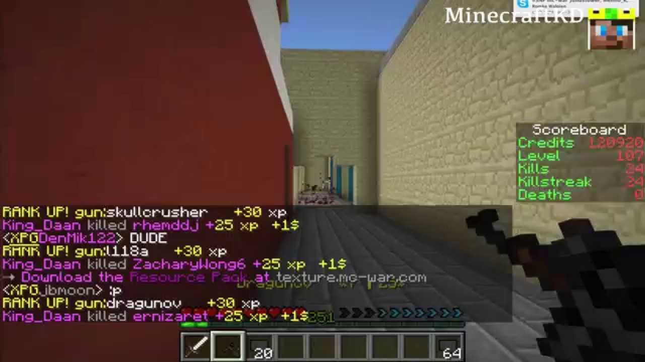 Minecraft MC-WAR #32 - GunGame Nuke