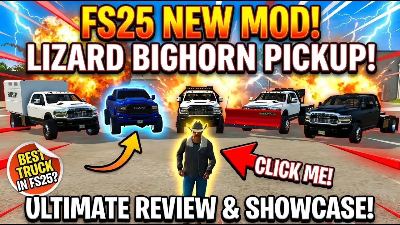 Lizard Bighorn Pickup Truck Review - You WON'T Believe This! FS25!