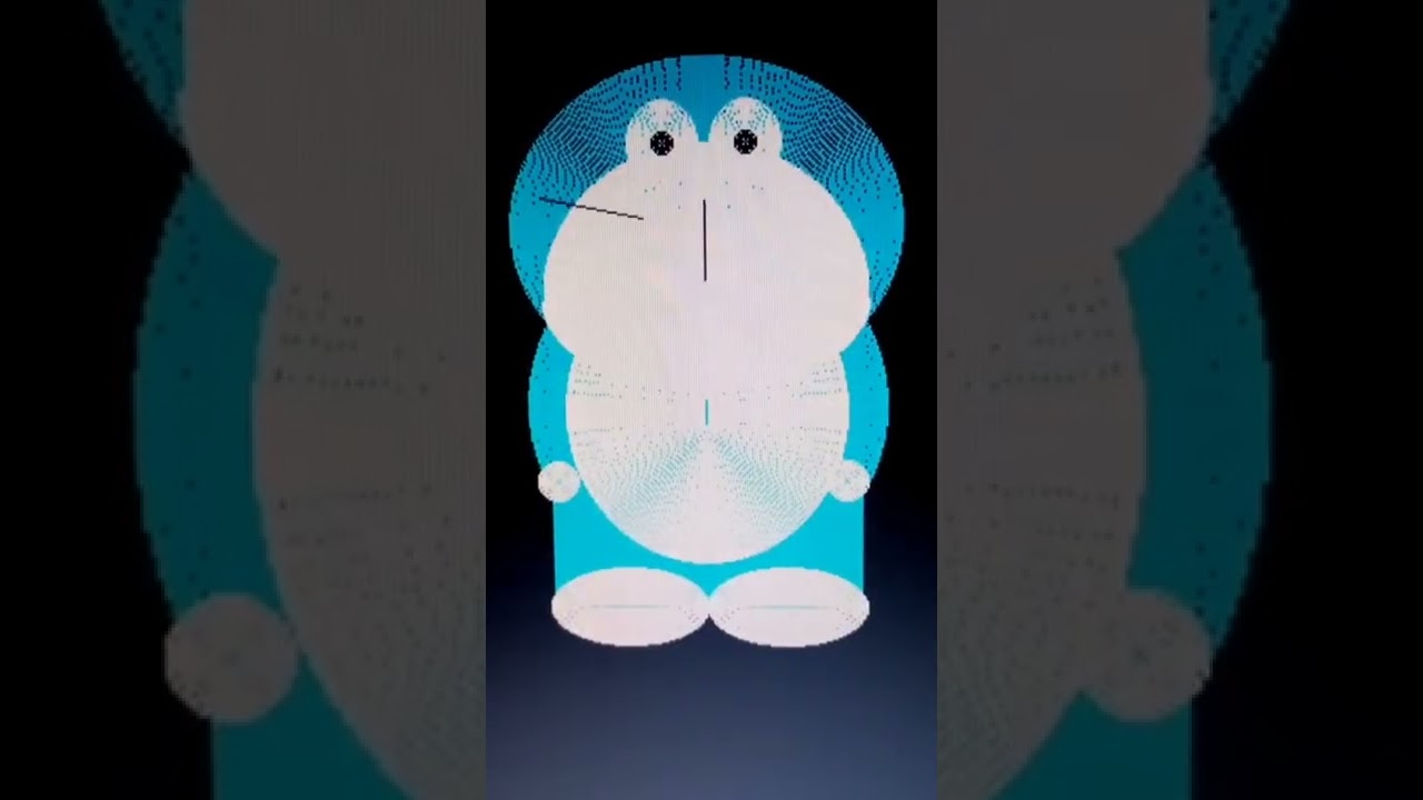 Making doraemon using c graphics #graphics #programming #shorts #c #coding #doraemon