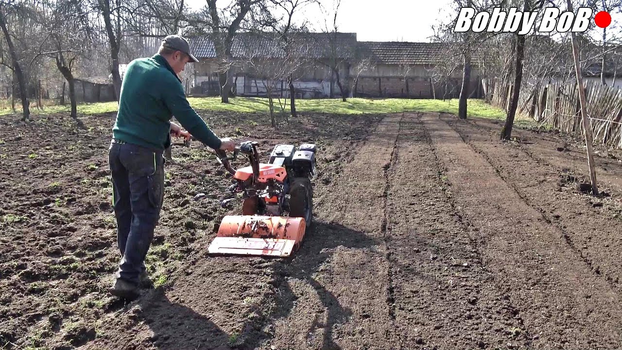 O zi cu motocultivatorul O'Mac - in gradina, la vie, la camp / munca intensa
