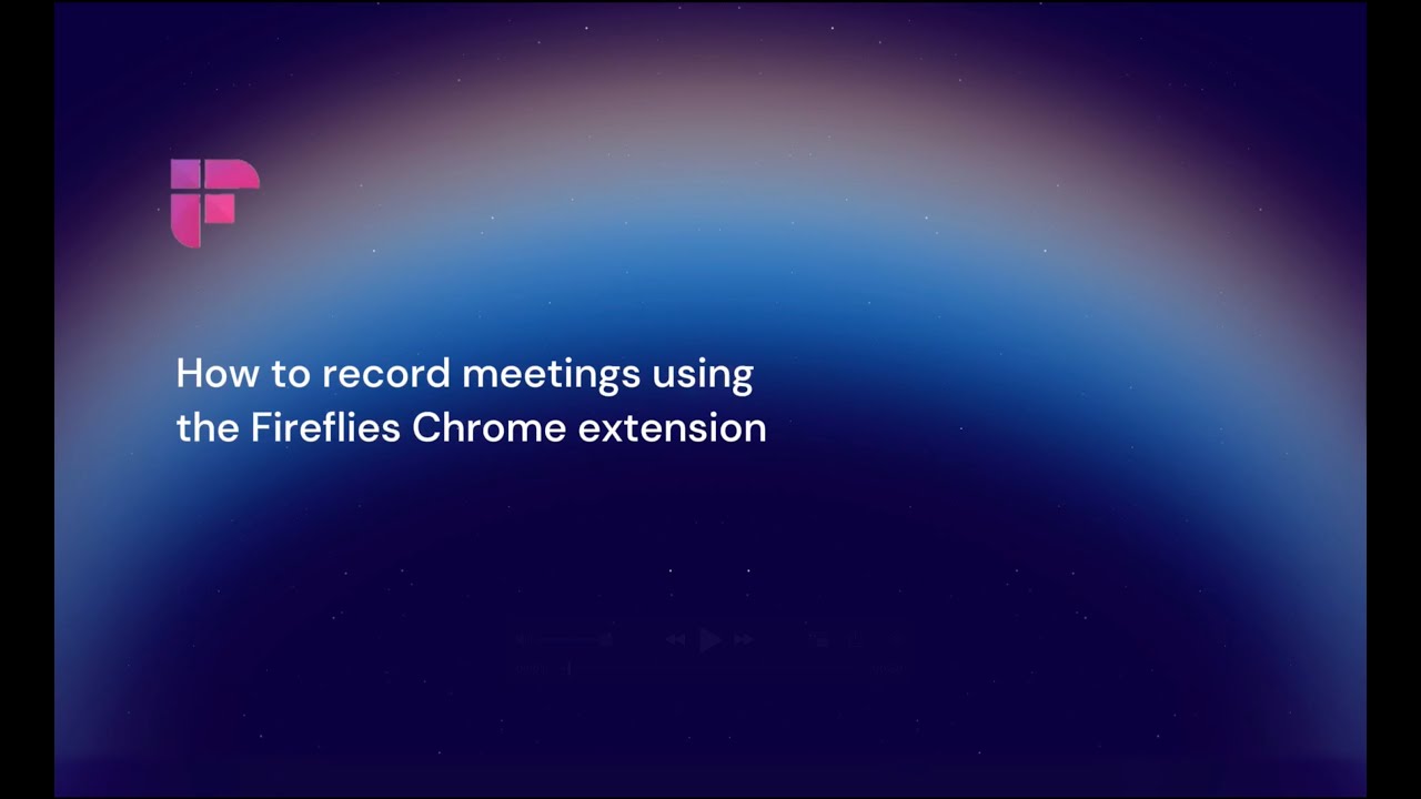Fireflies Chrome Extension for generating meeting notes, transcripts, and action items.