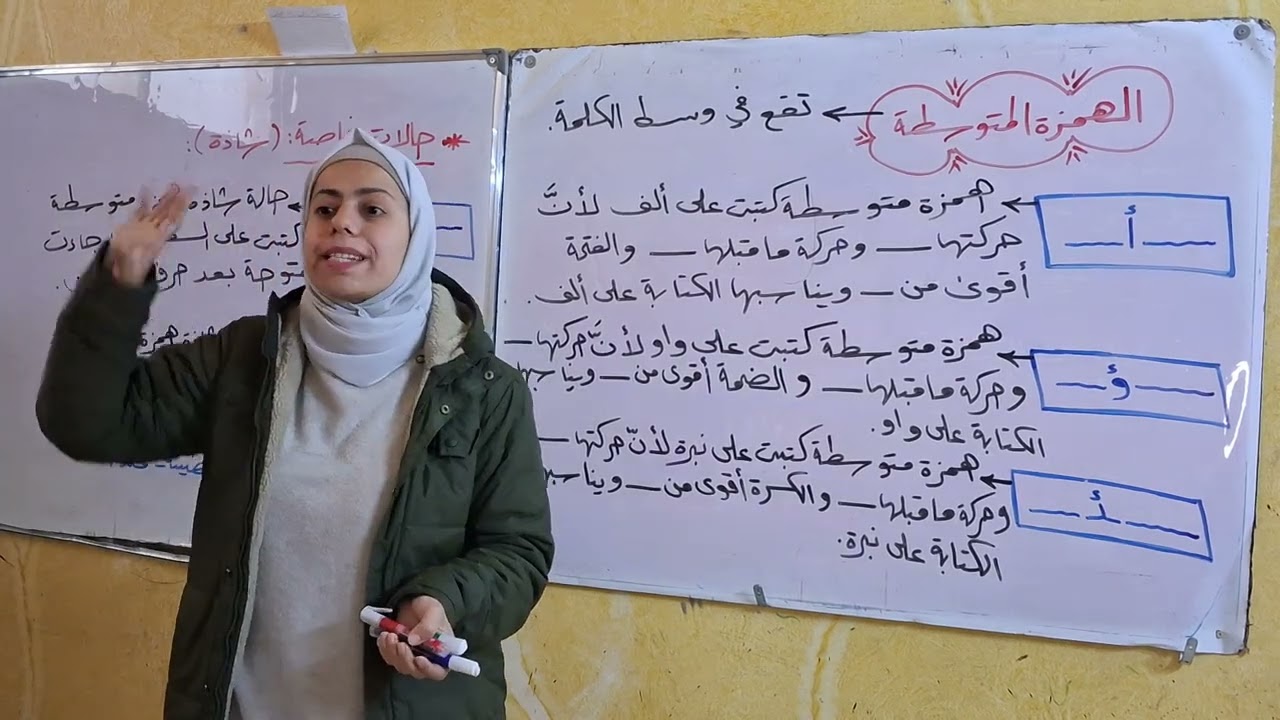 تاسع _ عربي _ الدرس الرابع _ الهمزة المتوسطة