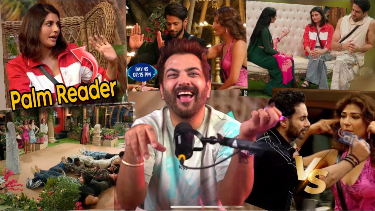 #biggboss19 ABHISHEK VS NEHAL🫨MALTI PALM READER VS TANYA⁉️FARHANA VS AMAAL🤷SHEHBAZ 😂