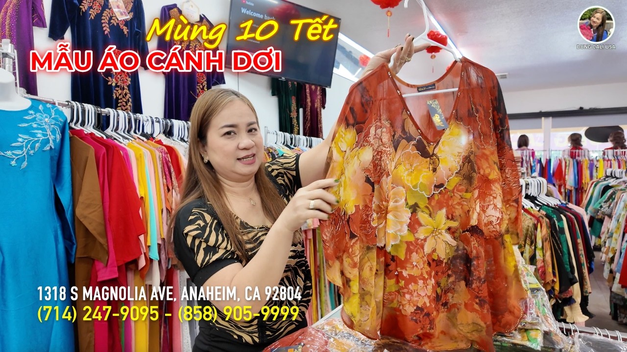 MỞ HÀNG NGÀY VÍA THẦN TÀI MÙNG 10 TẾT #dungcaliusa #aodai