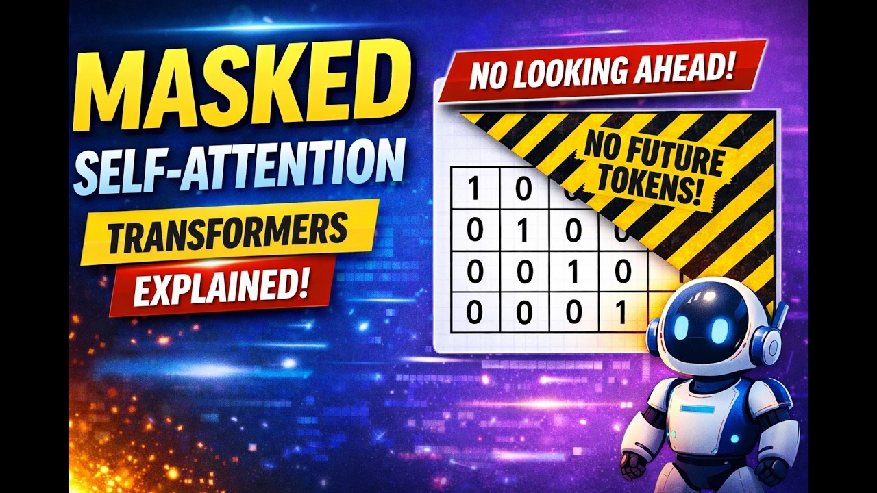 Masked Self-Attention Explained | Transformer Decoder Attention (NLP Tutorial)