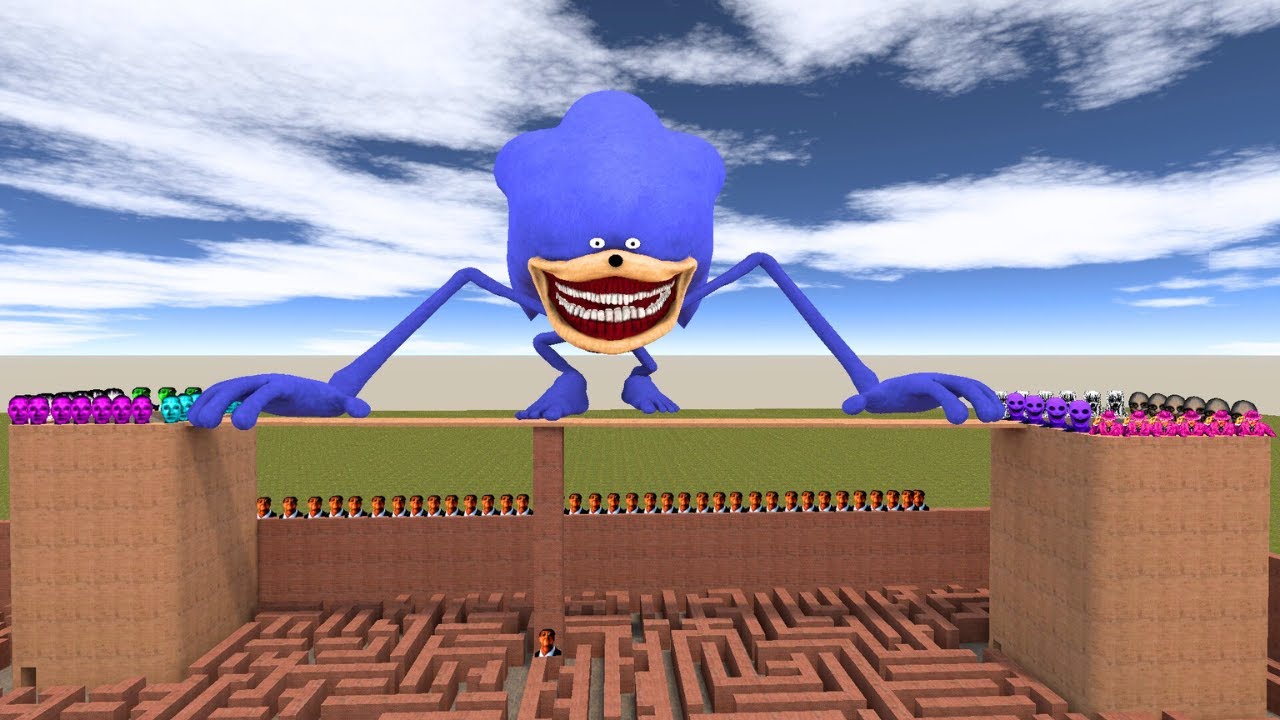 GMod Big Maze Sandbox Map 🌀 | Long Gameplay – GameX HD