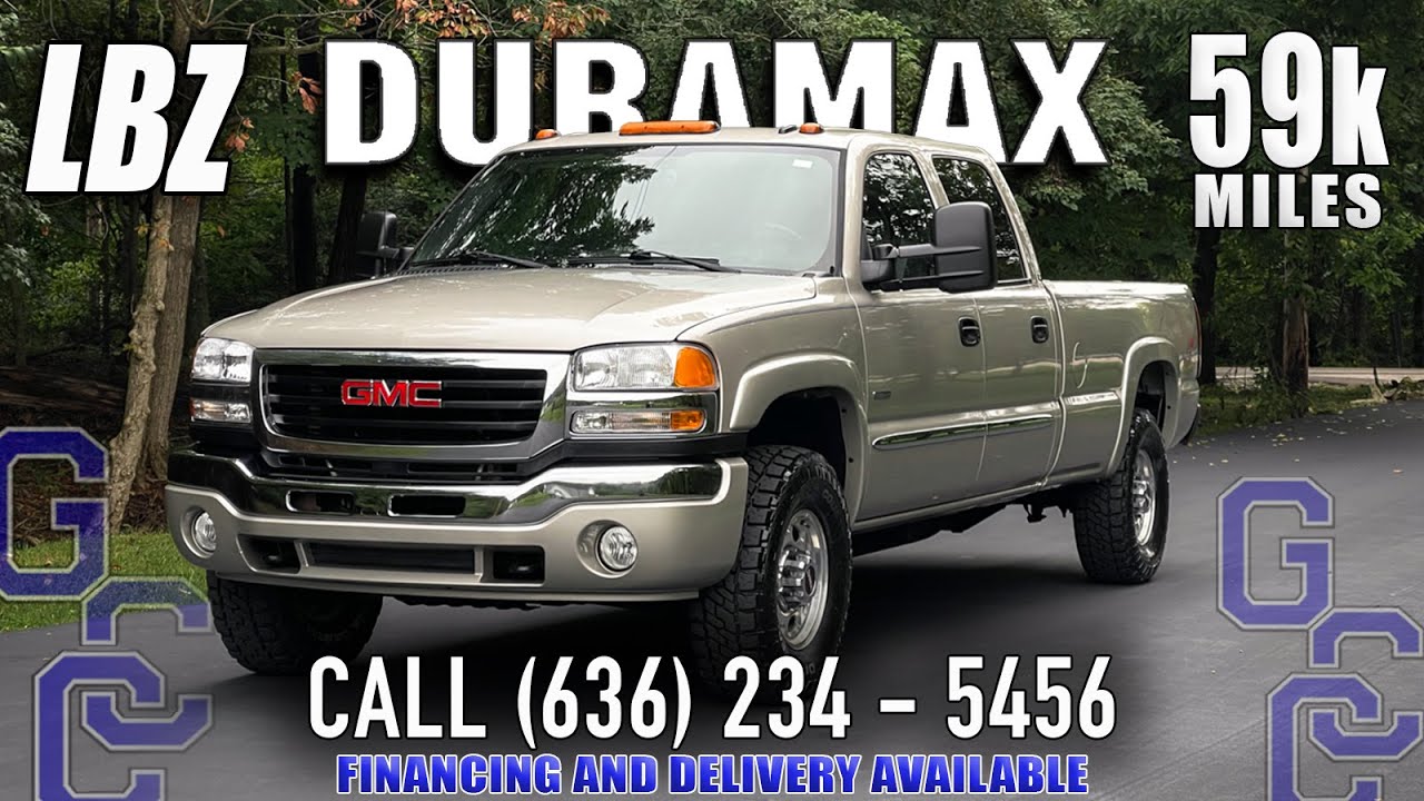 2007 GMC Sierra 2500HD LBZ Duramax Diesel 4x4 With Only 59k Miles