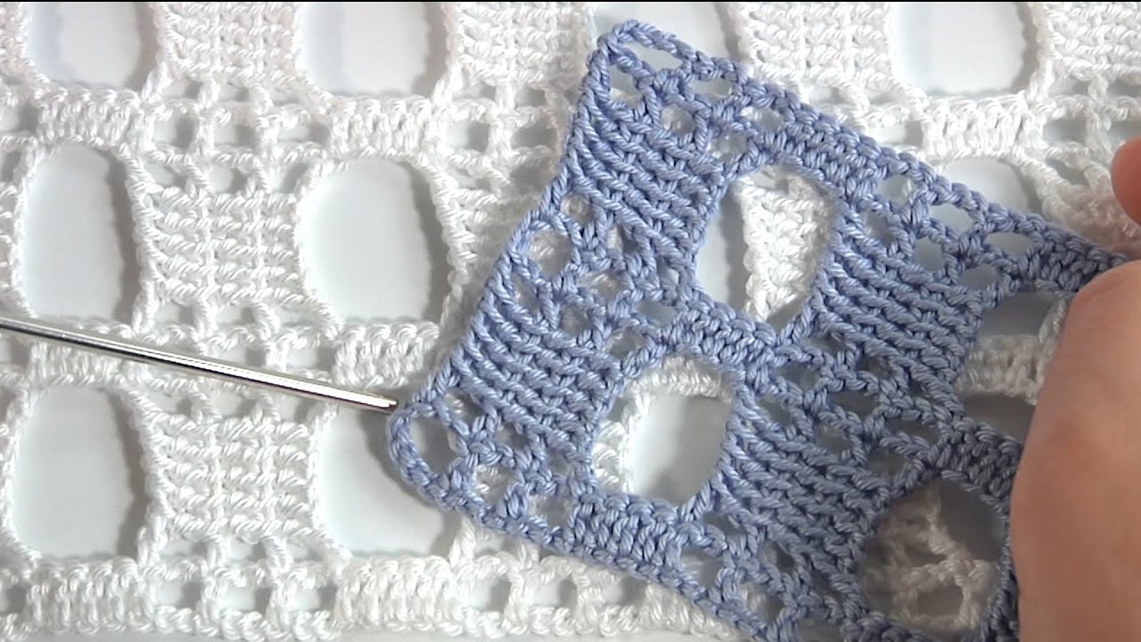 Unique Crochet Stitch  Pattern!!! How to Crochet Original Stitch/Author's Design