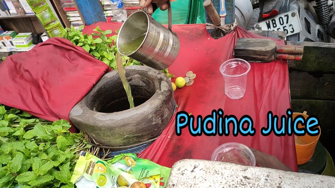 Kolkata famous Pudina Juice | Summer Drink Pudina Sharbat | Lemon Mint Juice | Food Mad