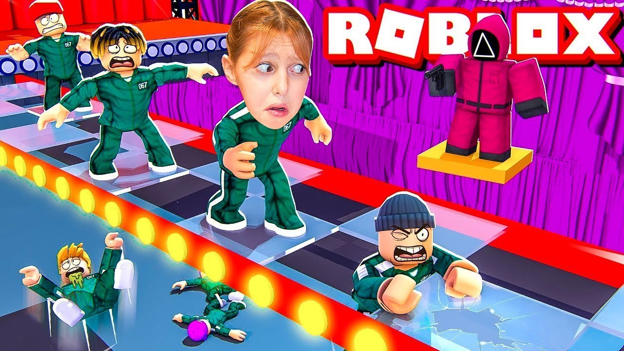 ИГРА НА КАЛМАРИ 2 🦑 Стъкленият мост в Roblox 🎮 Amelka трябва да оцелее | Squid game Karamel Playtime