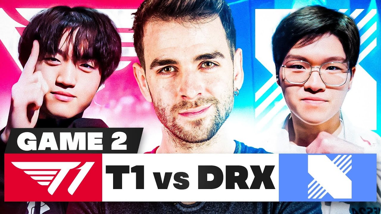T1 vs DRX - LE MEILLEUR JOUEUR DU MONDE en MASTERCLASS en GAME 2 !