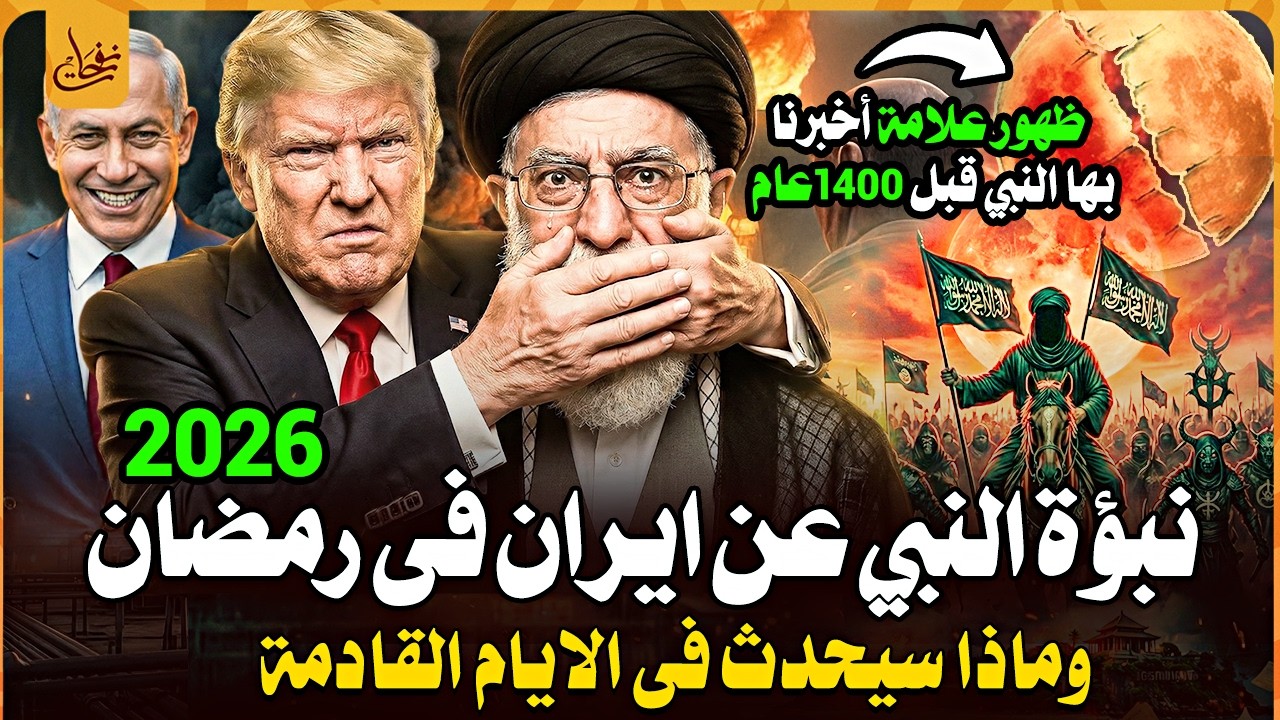 نبوءة النبي عن حرب ايران 2026 وبداية مقدمة الملحمة الكبرى و نبوءة الحرب الكبرى كما اخبرنا النبي ﷺ