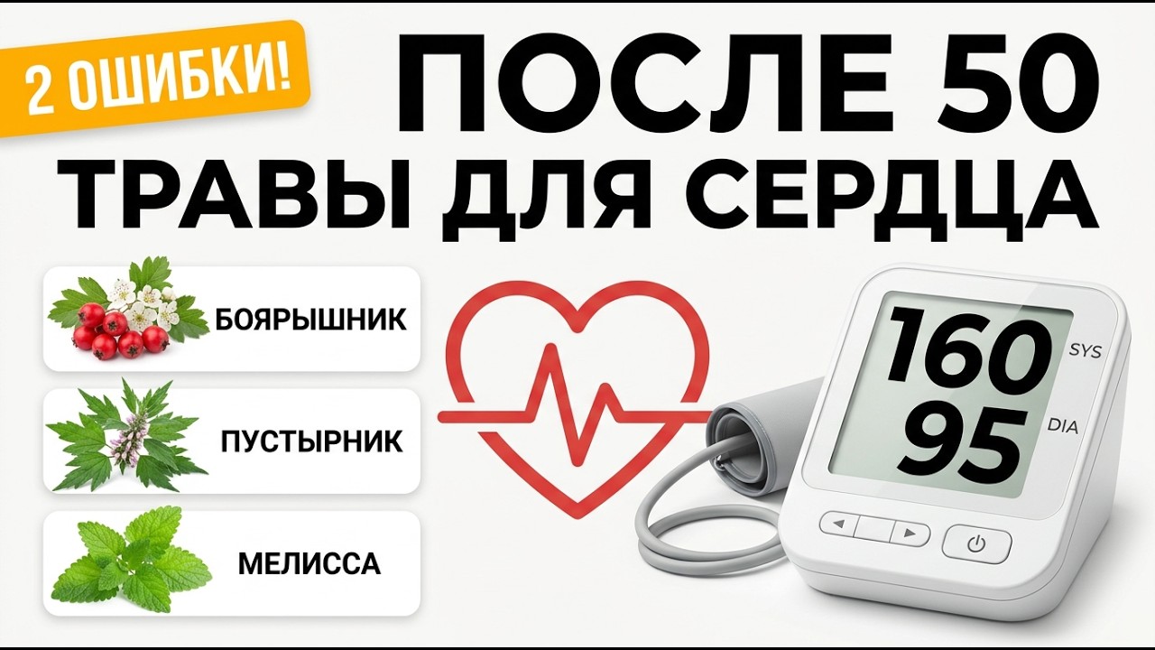 После 50: какие травы для сердца действительно работают? Давление, перебои, сон, холестерин