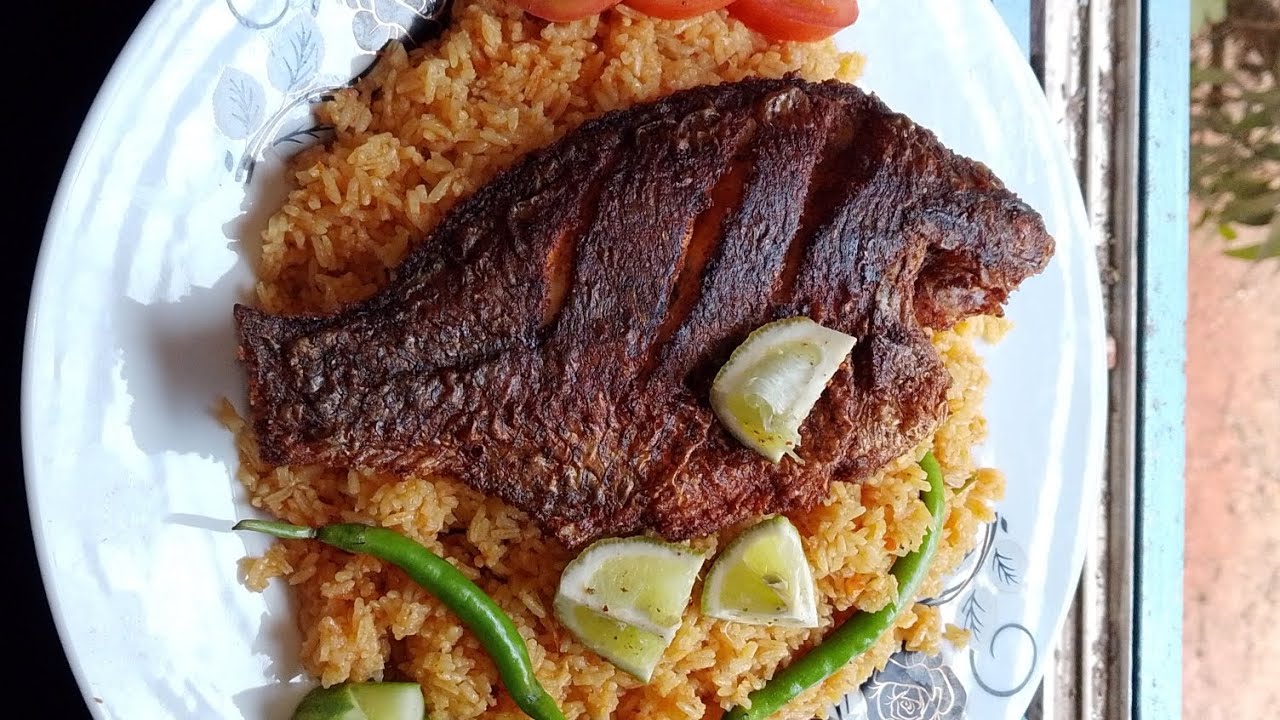 ভাজা তেলাপিয়া মাছের বিরিয়ানি 🍚🐟 | ঝরঝরে আর সুগন্ধি ||Crispy Tilapia Fish Biryani .#fishbiriyani 