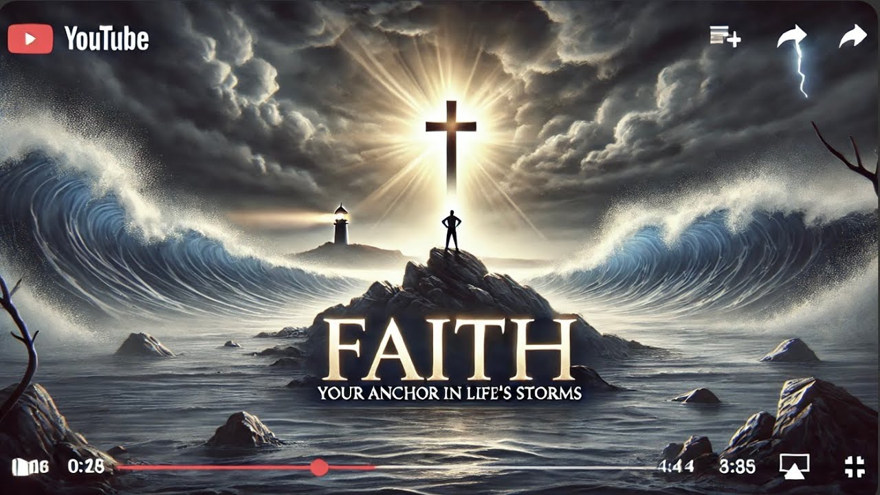 ⛵ Faith  Your Anchor in Life's Storms ⛵#Faith #TrustInGod #StrengthInFaith #OvercomingStorms #Hope