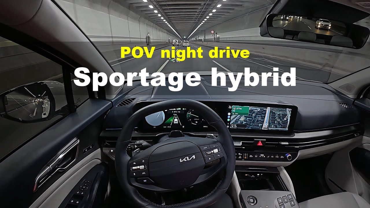 KIA Sportage hybrid 2WD POV night drive