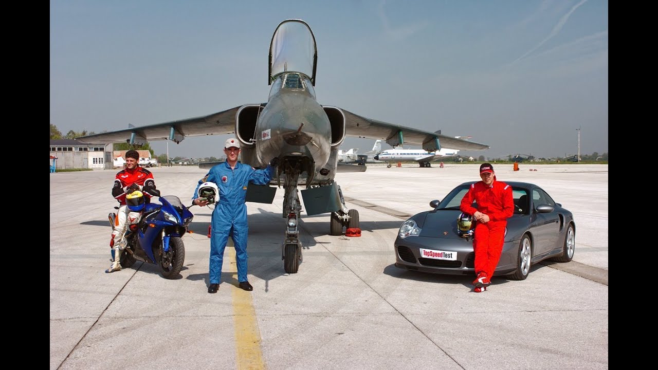 TopSpeed Challenge 2004 by TopSpeed Serbia: Orao J-22 vs Porsche 911 Turbo vs Yamaha R1