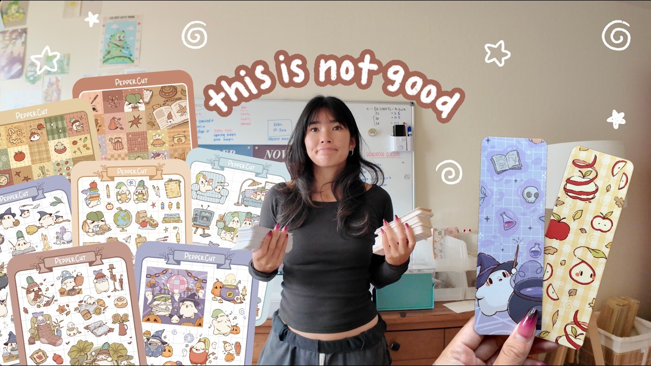 my manufacturer lied :( 🌱 busy week as a ✦ full time artist ✦