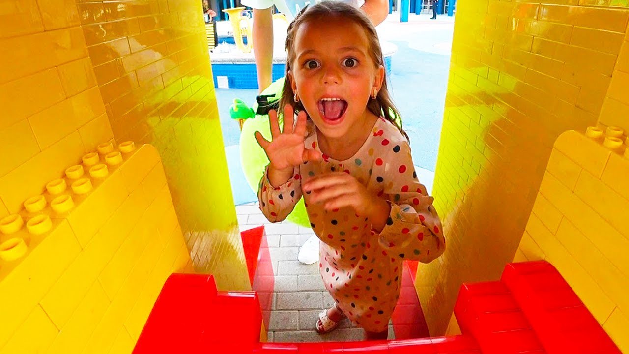 Чего ИСПУГАЛАСЬ Настя Квест ЧЕЛЛЕНДЖ в ЛЕГОЛЕНД Legoland для детей for kids