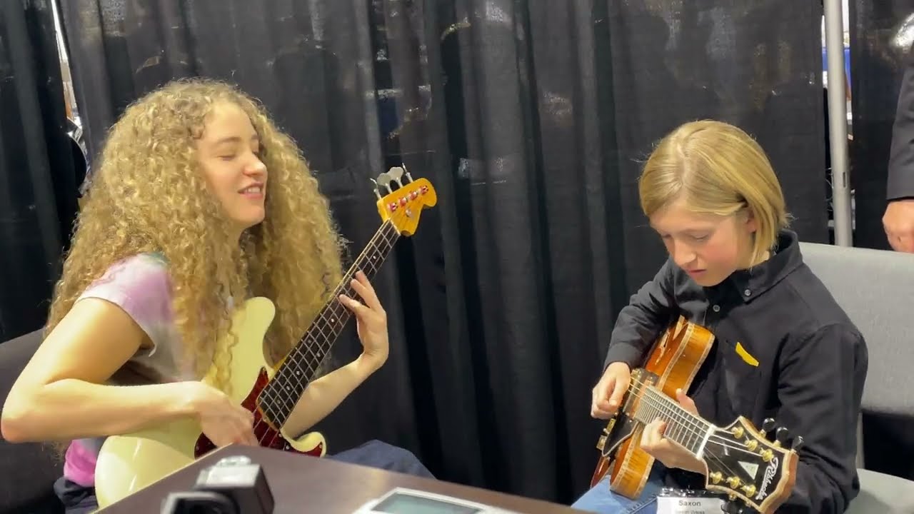 Jamming - Tal Wilkenfeld (bass) & Saxon Weiss (guitar) Only at NAMM SHOW 2024