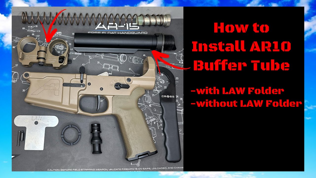 How to Install AR10 Buffer Tube - Aero Precision M5 Build