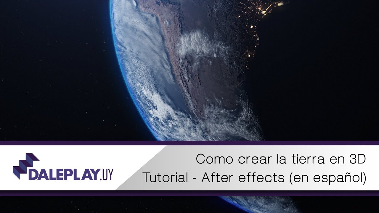 Tutorial Tierra 3d realista con After Effects y VC orb (en español) COMPLETO