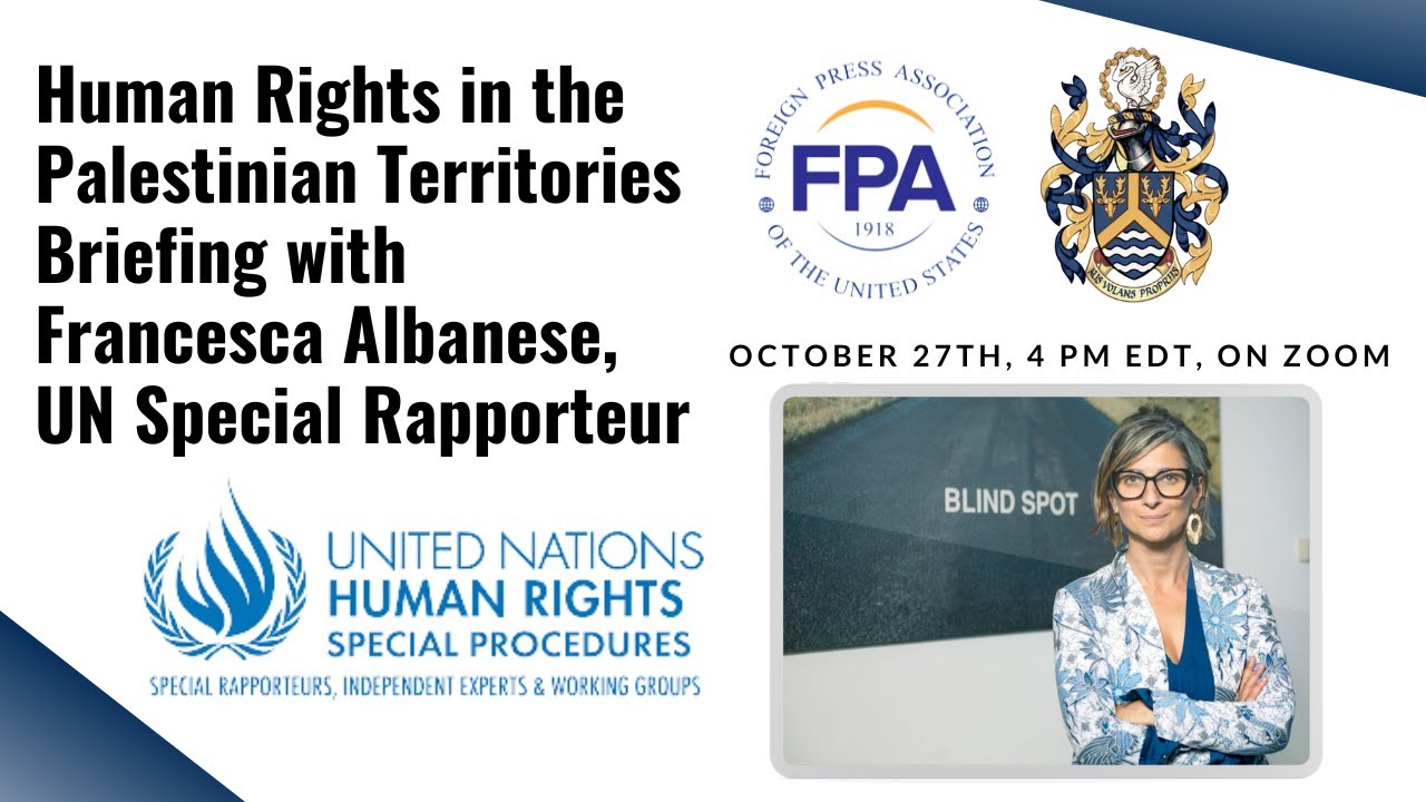 UN Special Rapporteur #FPABriefings #CentreforUNStudies