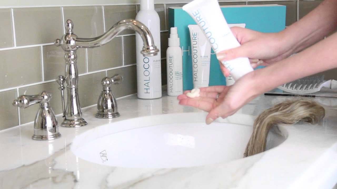 How to Wash your HALOCOUTURE Extensions