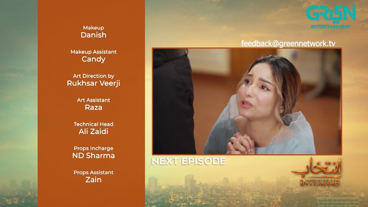 Intekhab Episode 24 Teaser | 15th July 2026 | Sukaina Khan - Fahad Sheikh | Green TV Entertainment