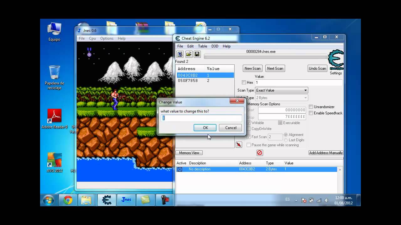 Hackear NES Contra: vidas infinitas