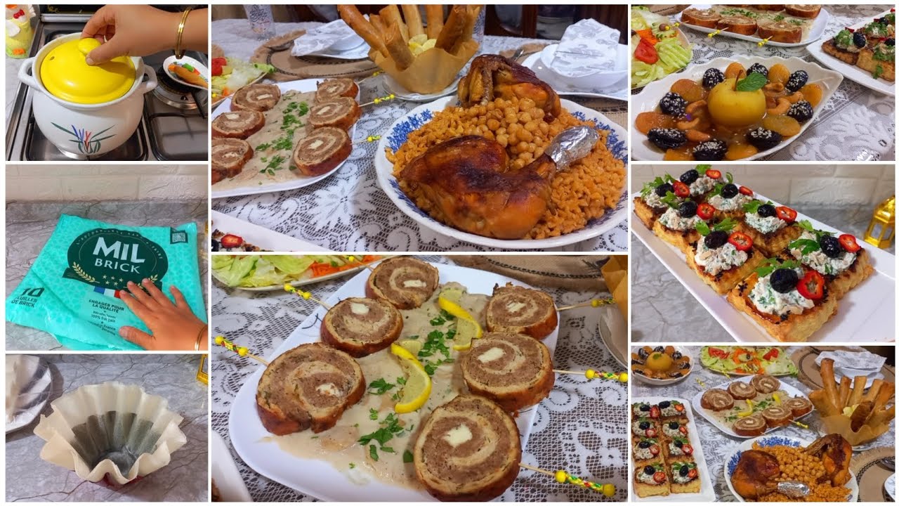 طاولة افطار ليلة النصف من رمضان🌙أطباق تقليدية🇩🇿مهما الغربة🇪🇬 داتنا لكن ماتنسيناش وتمسكنا بعاداتنا👌