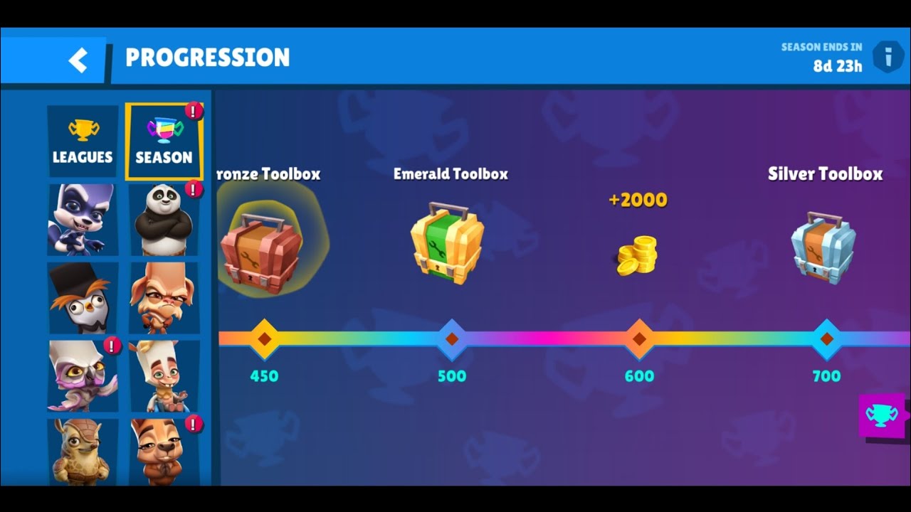Zooba Season Progression | Bronze Toolbox + Emerald Toolbox Rewards Opening! 😱