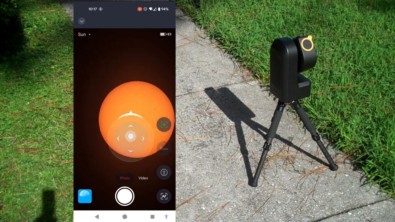 Imaging the sun for the first time with the ZWO seestar S50 Smart Telescope