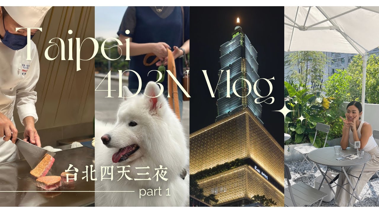 [ENG SUB] Taipei 台北 vlog /文創區 榕錦時光 華山1914/靚景鐵板燒 The Ukai/Cafe HOpPing Simple Kaffa BRUN/青花嬌麻辣火鍋/饒河夜市