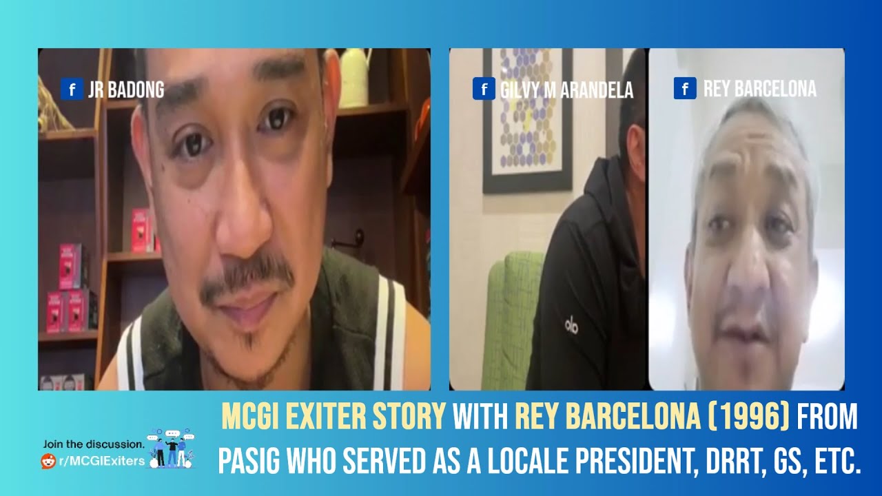 Rey Barcelona (1996): Locale President/GS/DRRT Exiter from Pasig | MCGI Exiter Story | Oct 12, 2025