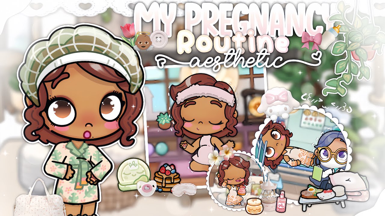Моя беременная рутина *эстетика* 🍳🌷🍼 || *голосом* || мир аватара.
