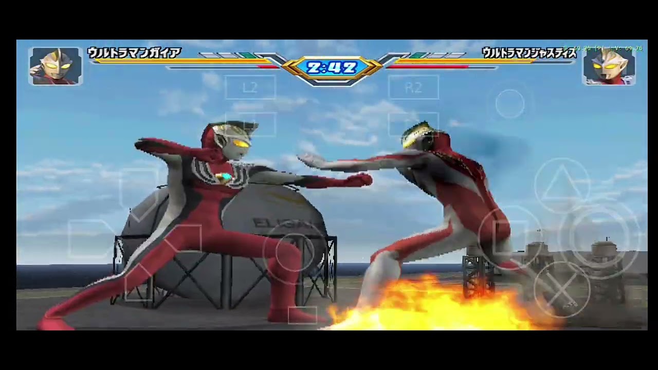 Ultraman Gaia vs ultraman justice 