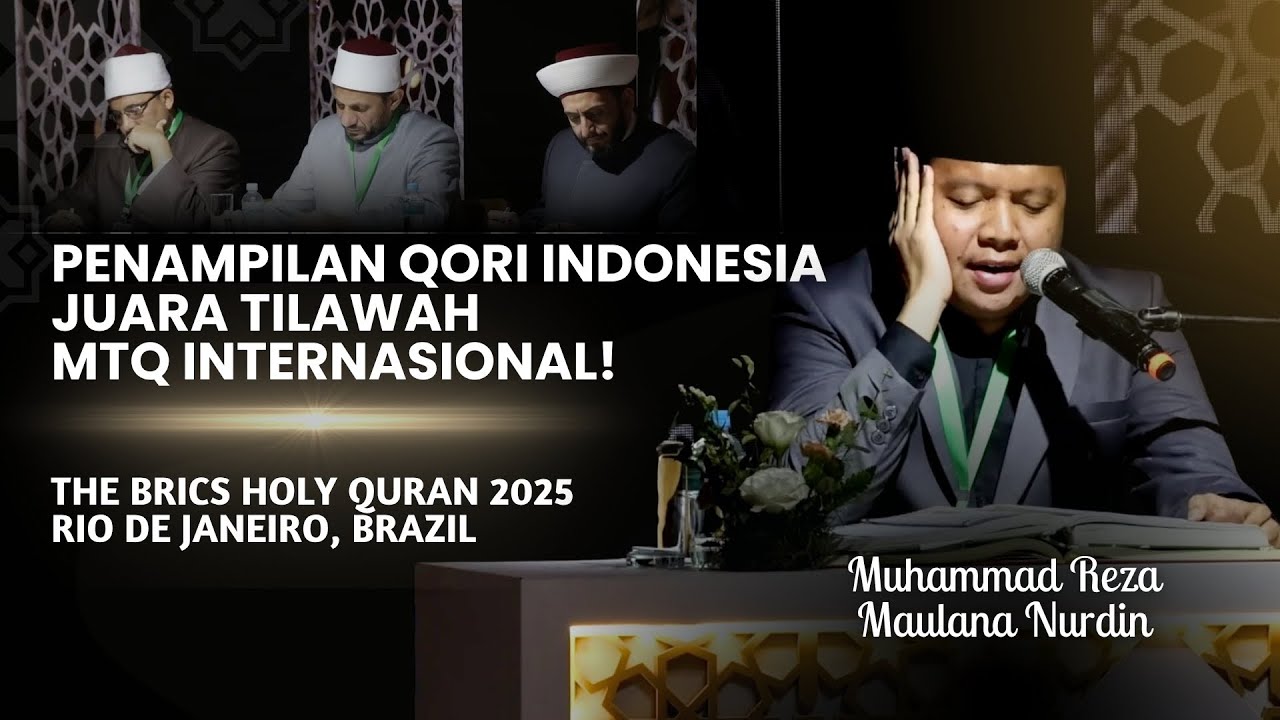 MENGGEMPARKAN BRICS! 🤩 Qori Indonesia Juara 2 Tilawah MTQ Internasional BRICS || M. Reza Nurdin