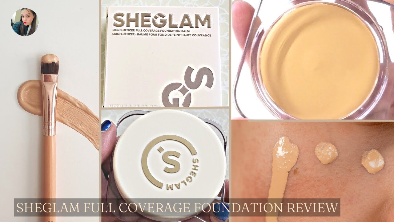 SHEGLAM Skinfluencer Full Coverage Foundation Balm Review || #foundation #sheglam