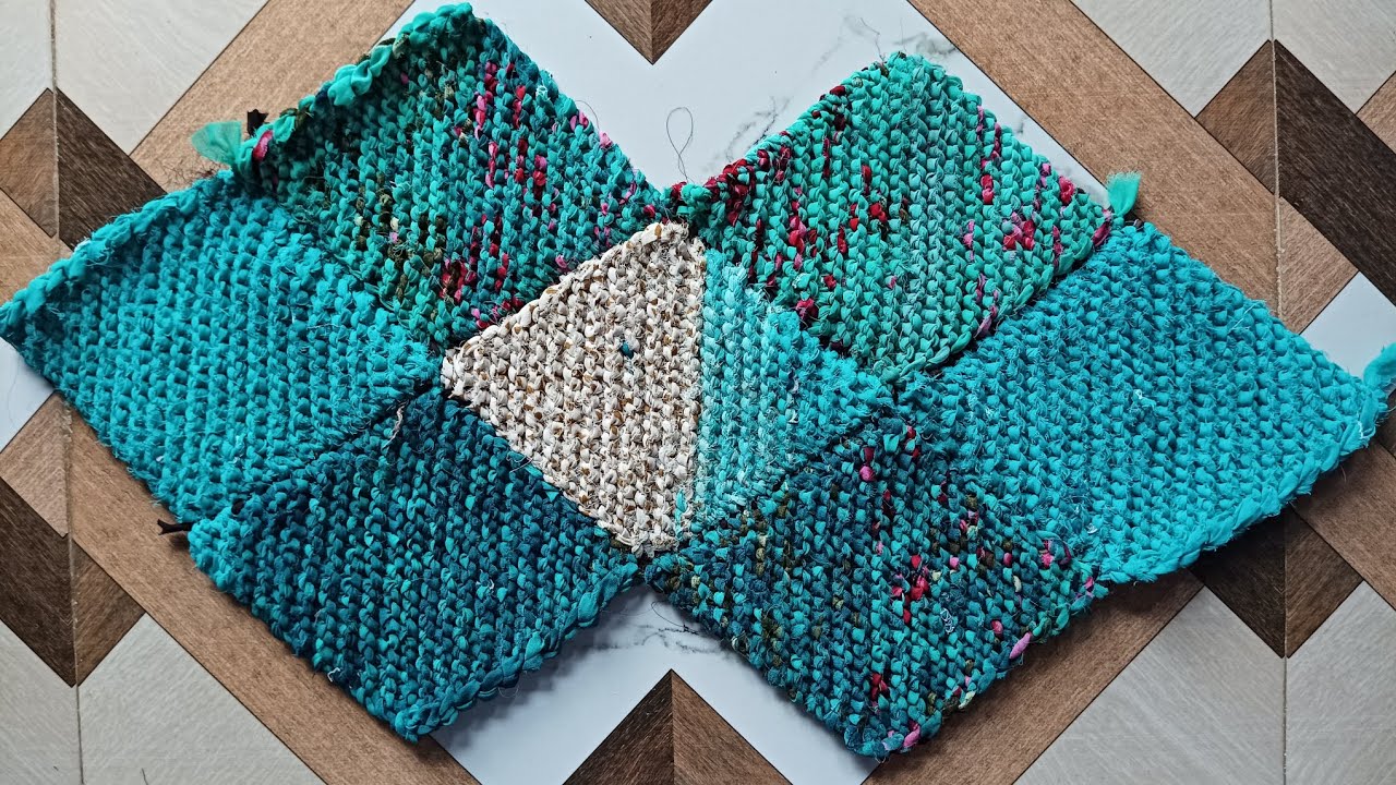 Make Beautiful Doormat From Old Saree... पुराने साड़ी से बनाएं खुबसूरत पायदान.. Simple Doormat